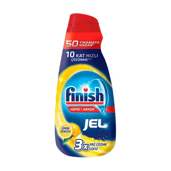 Gel rửa bát FINISH Power All in 1 chai 1000ml hương chanh