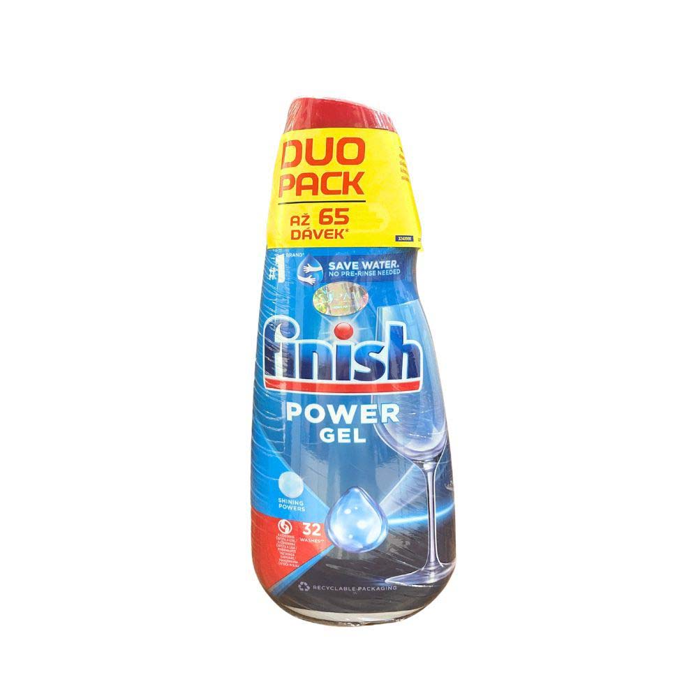 Hình ảnh thực tế Gel rửa bát FINISH Power All in 1 max chai 650ml (1)