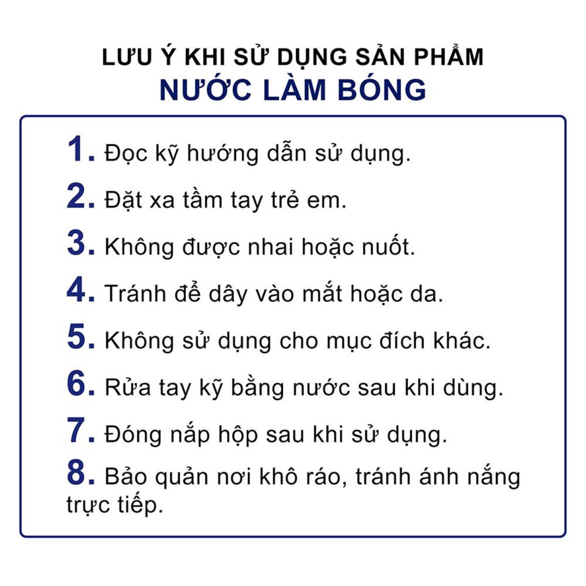 Luu y su dung Nuoc lam bong FINISH chai 400ml