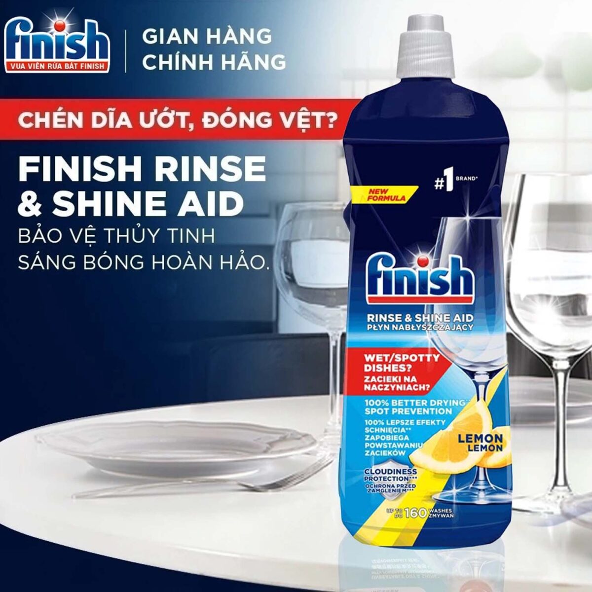 Tinh nang Nuoc lam bong FINISH chai 800ml huong chanh 3