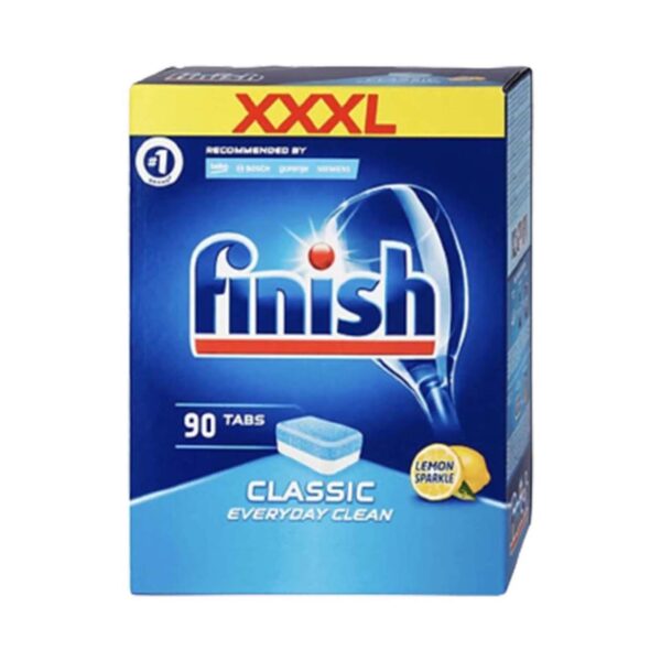 Viên rửa bát FINISH Classic hộp 90 viên hương chanh