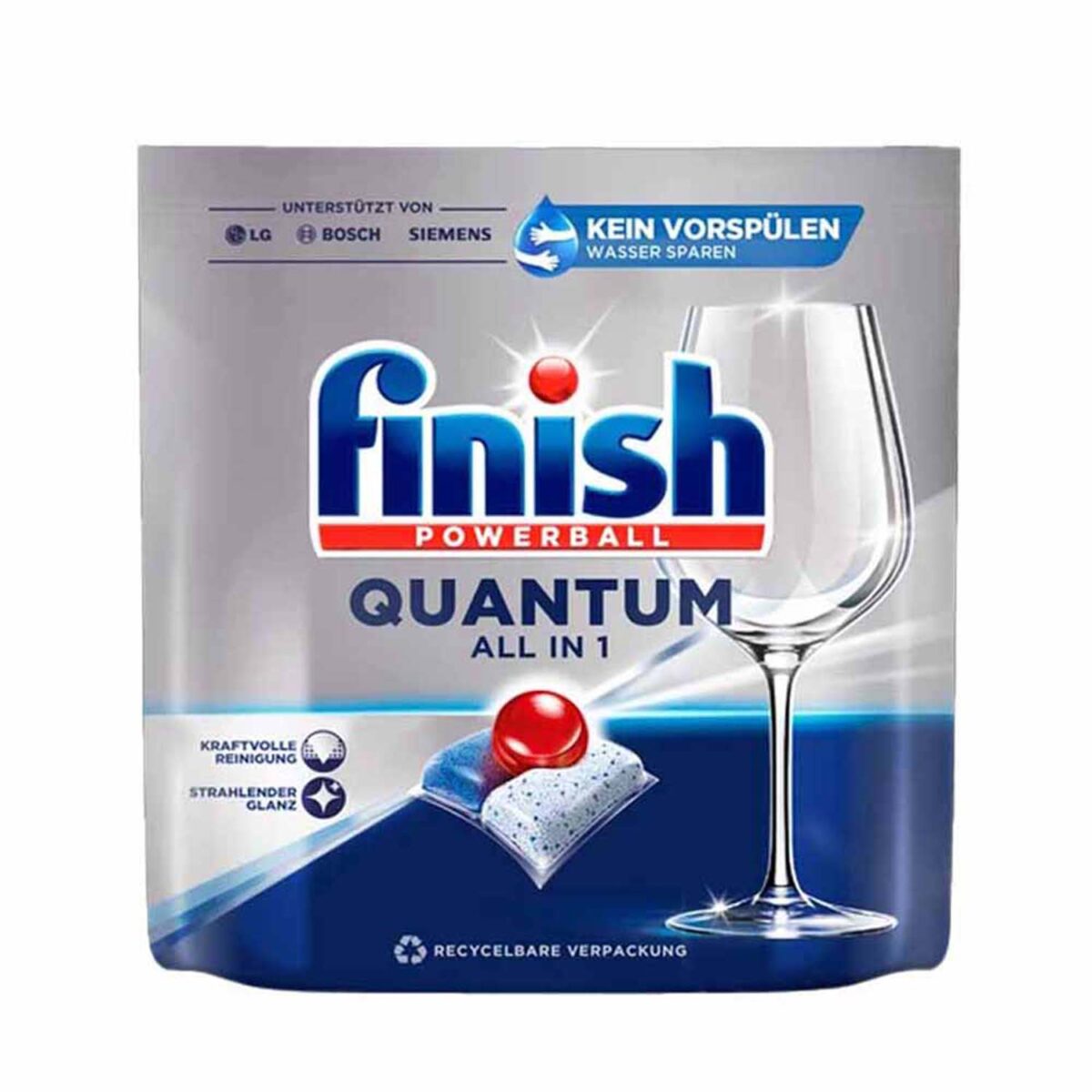 Viên rửa bát FINISH Quantum All in 1 túi 24 viên