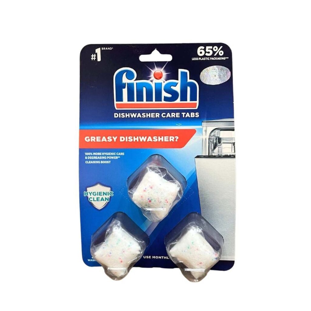 Viên vệ sinh máy rửa bát FINISH vỉ 3 viên